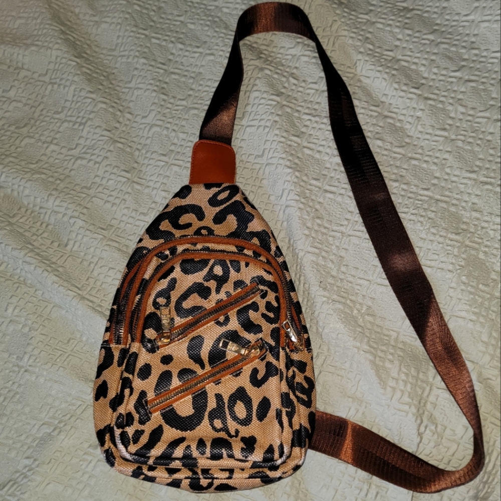 Leopard Print Crossbody Bag